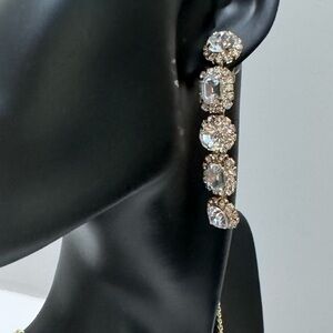 Dangle sparkle post earrings, in gold or silver hardware.  NWT